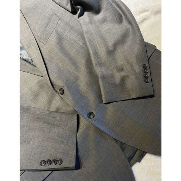 Jos A Bank Signature 48R 39x29 Gray Nailhead Men's 2-Piece Quality Suit - Picture 6 of 16